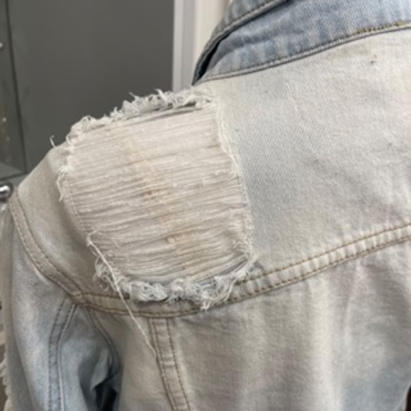 Thread & Supply Distressed Denim Jacket - Picture 6 of 8